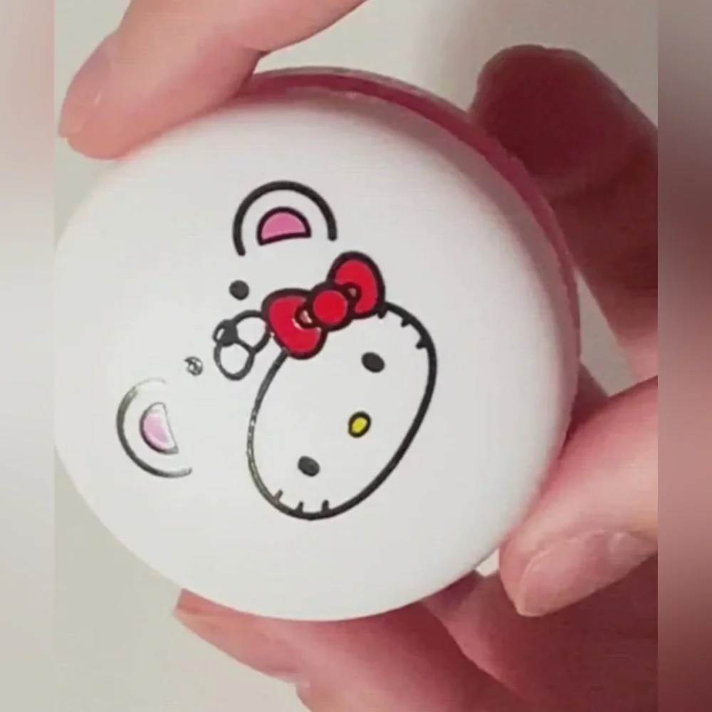The Crème Shop Sanrio Hello Kitty Macaron Lip Balm-Red Velvet &‎ white chocolate